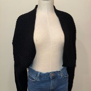 Fashion Nova Black Knit Shrug